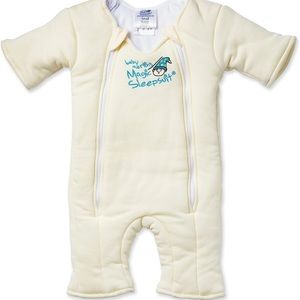Baby Merlin Magic Sleepsuit yellow size large 6-9 months